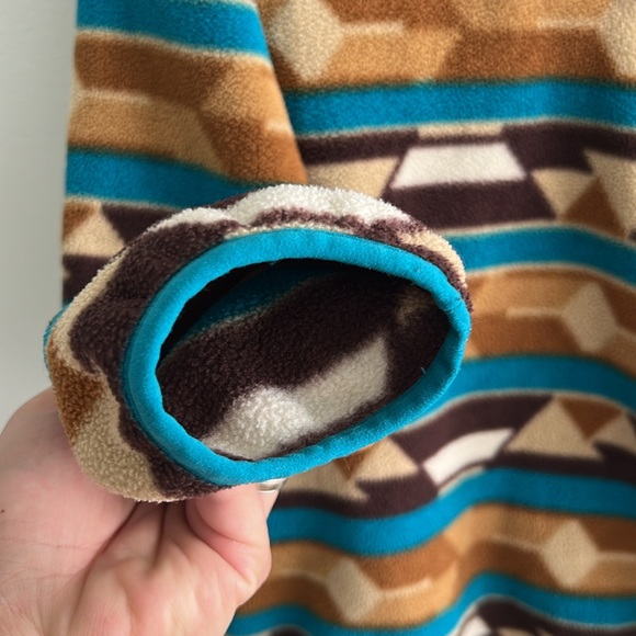 Rare Patagonia Synchilla Guatemalan Tango Brown Bear Pullover Snap-T Fleece - Picture 7 of 10